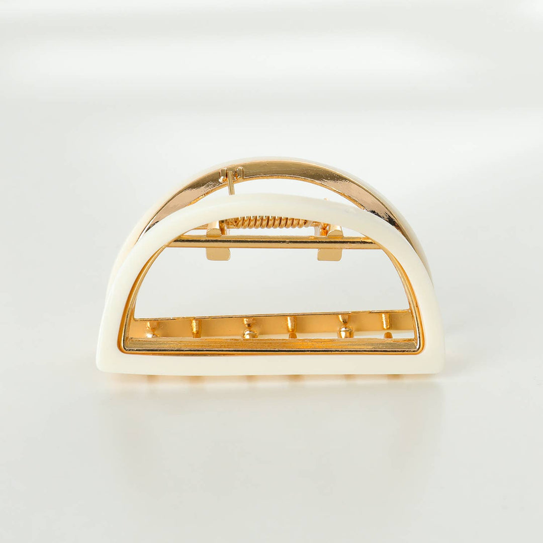 Rosalie Solid | Small Half Moon Metal Eco-Friendly Claw Clip