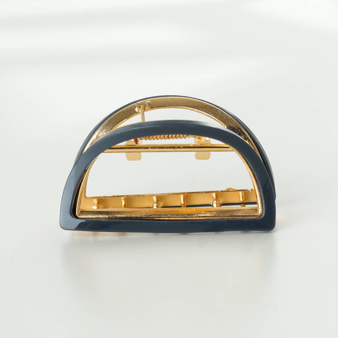 Rosalie Solid | Small Half Moon Metal Eco-Friendly Claw Clip