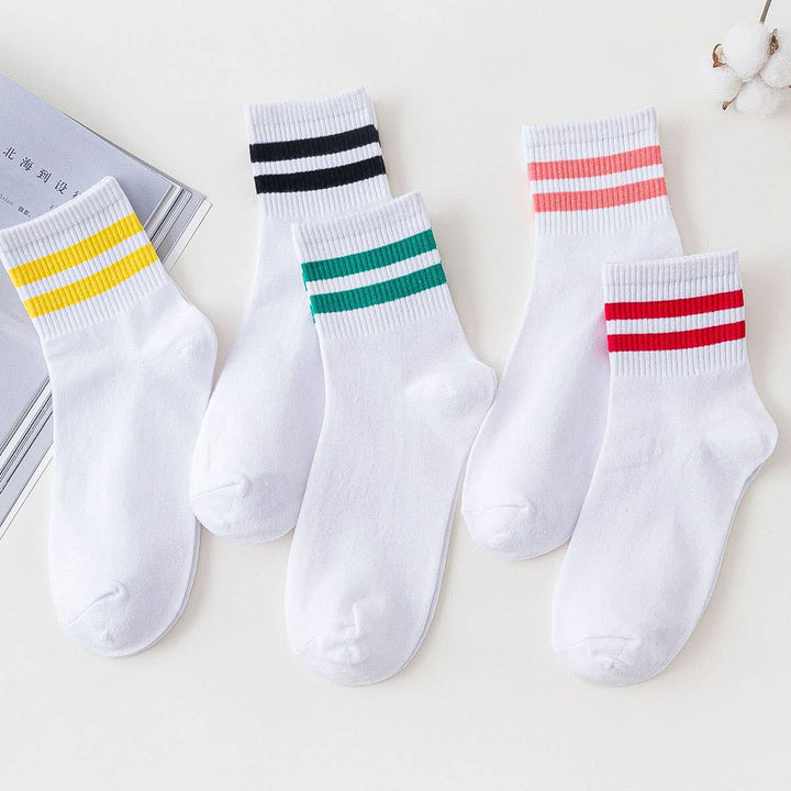 Light Grey & Black Stripe Daily Sock