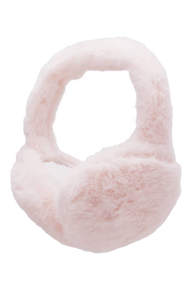 DOORBUSTER Fluffy Faux Fur Foldable Winter Earmuffs