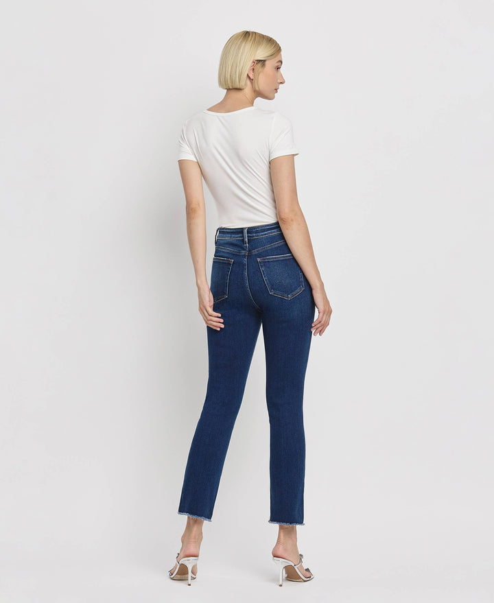 Growing Light Super High Rise Slim Straight Denim Jeans