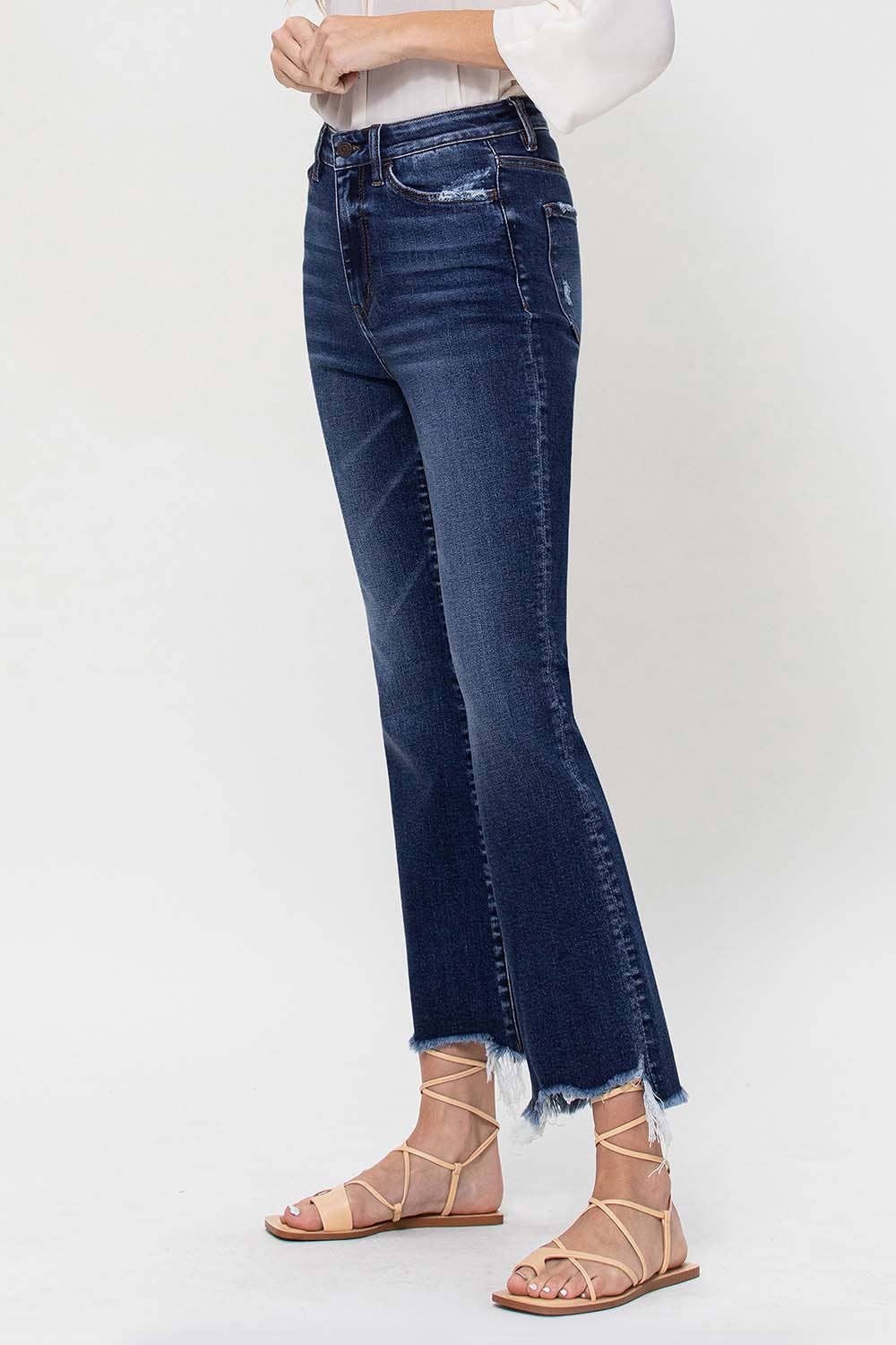 CLEARANCE FINAL SALE Willa High Rise Ankle Flare Denim Jeans