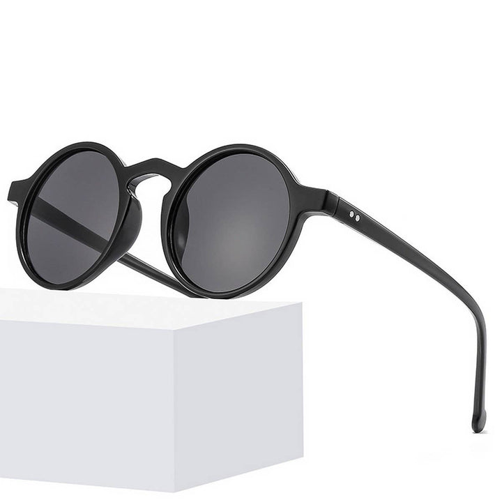 Round Frame Tinted Lens Sunglasses