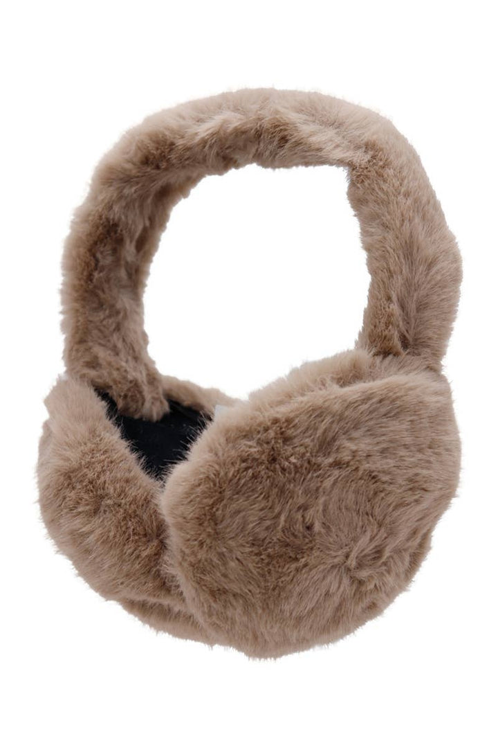 DOORBUSTER Fluffy Faux Fur Foldable Winter Earmuffs