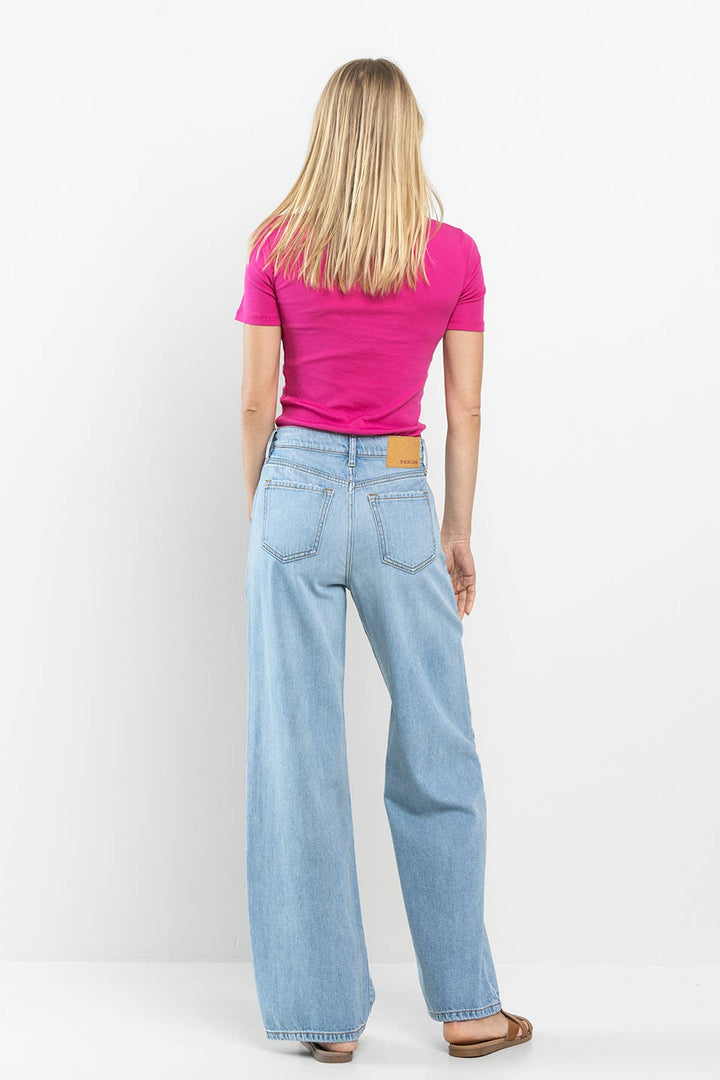 CLEARANCE FINAL SALE April High Rise Wide Leg Denim Jeans