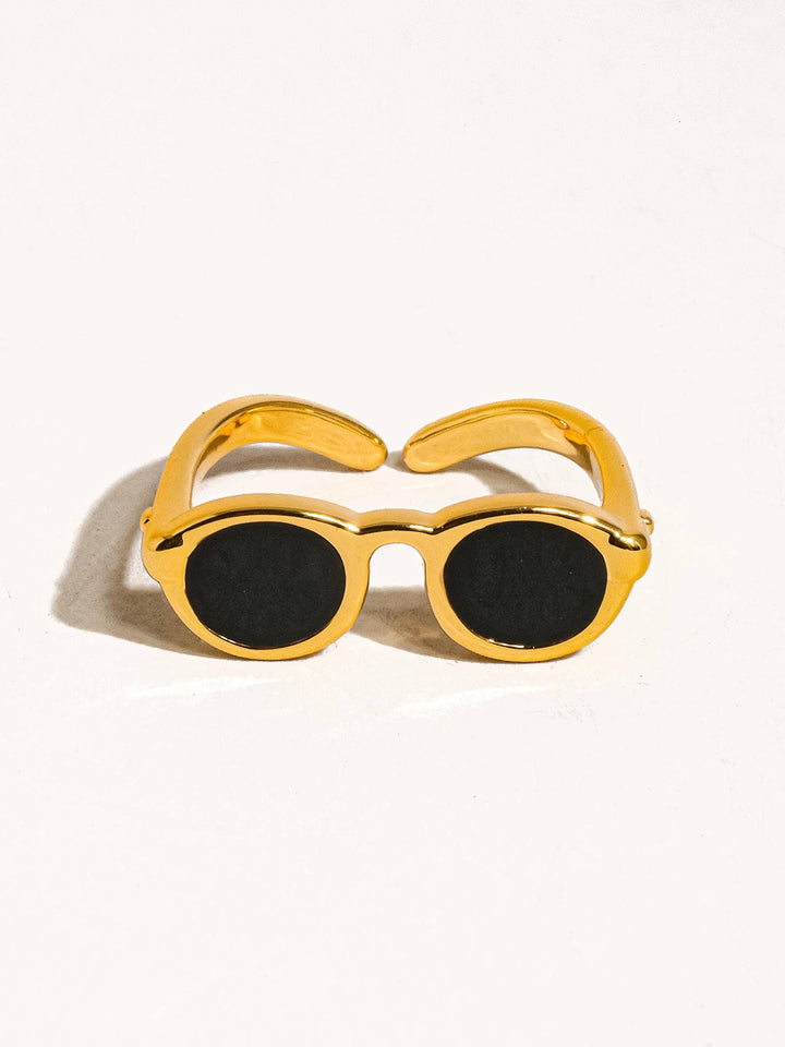 Dean  18K Gold Sunglasses Adjustable Ring