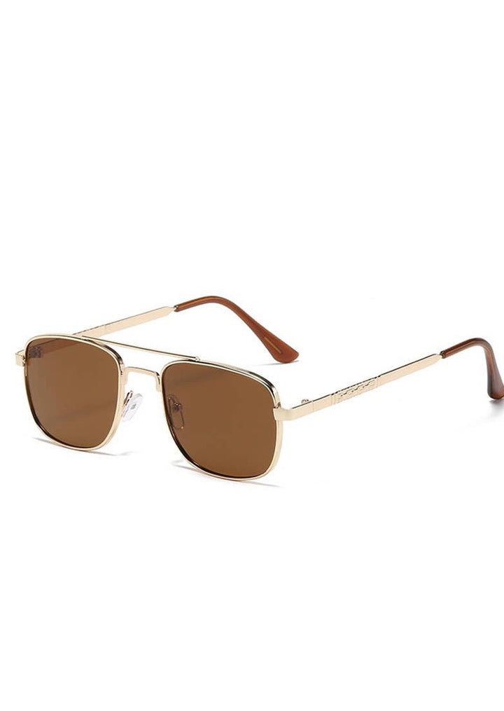 Flat Top Square Frame Sunglasses