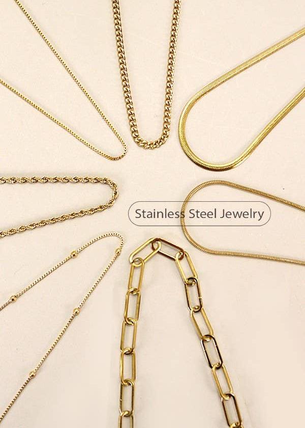 STAINLESS STEEL WATERPROOF TARNISH FREE NECKLACE