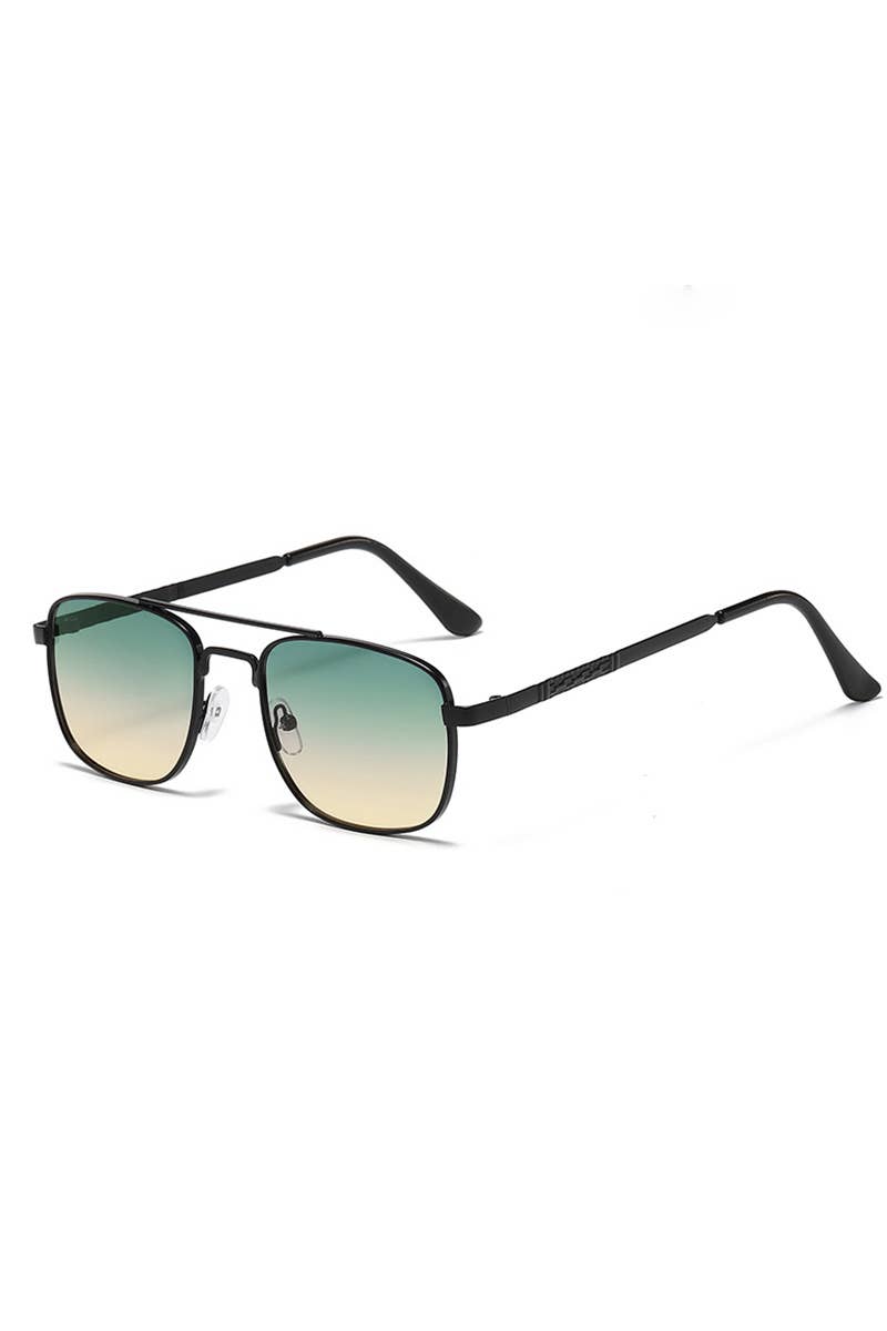 Flat Top Square Frame Sunglasses