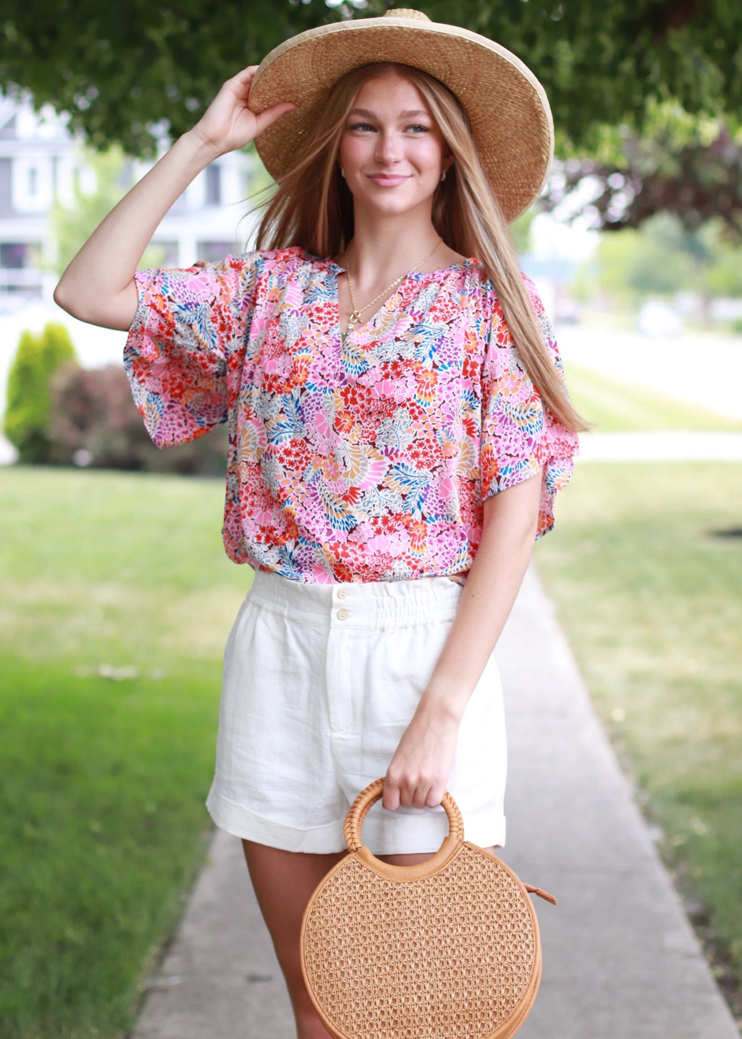 CLEARANCE FINAL SALE Enid Floral Top